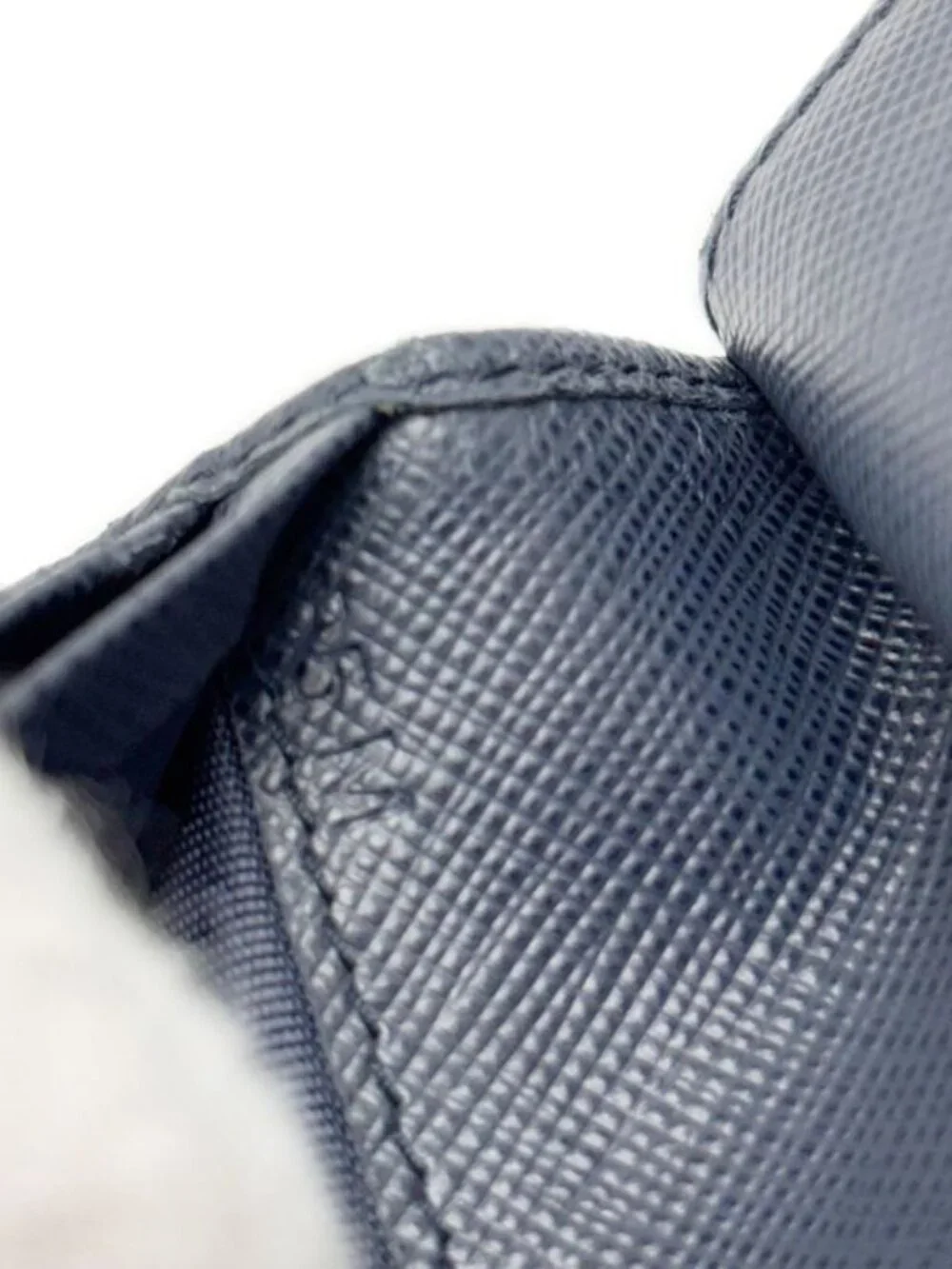 Prada Wallet Saffiano Leather Bifold Navy Multi - Picture 14 of 16